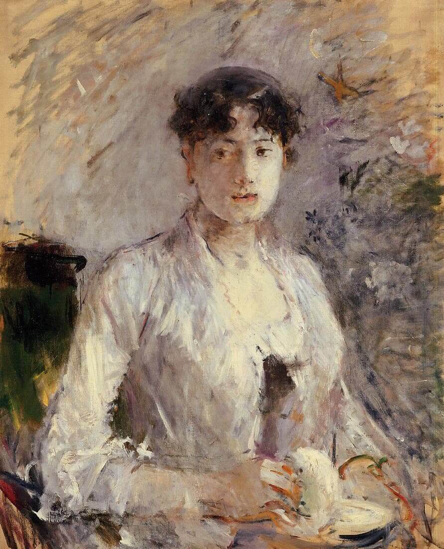 "Joven mujer en malva", de Berthe Morisot